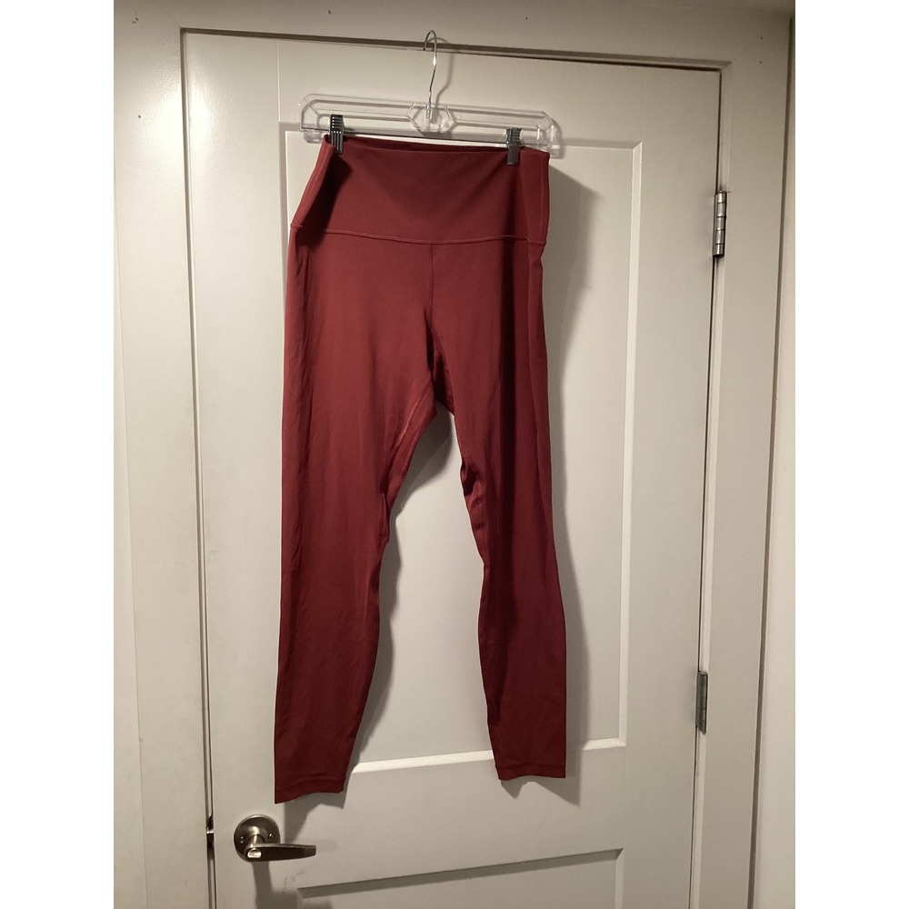 NWOT Lululemon Align High-Rise Pant Terracotta Red Leggings Size 14